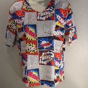 C Jam Causes Comic Print Shirt. ***Imperfect